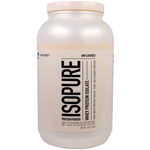 Nature's Best, IsoPure, Whey Protein Isolate, Protein Powder, Unflavored, 3 lb, (1.36 kg) Review