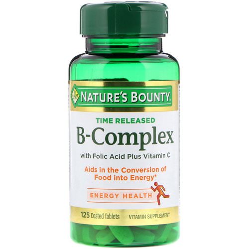 Nature's Bounty, B-Complex, Time Released, 125 Coated Tablets Review