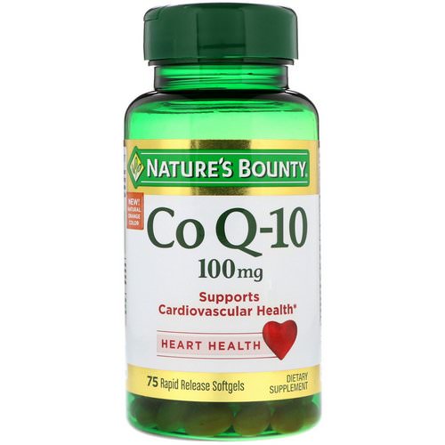 Nature's Bounty, Co Q-10, 100 mg, 75 Rapid Release Softgels Review