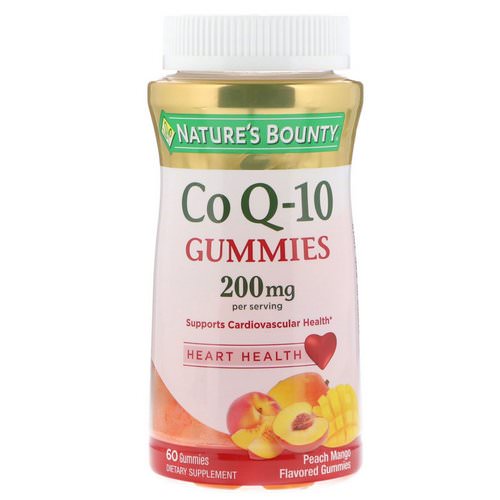 Nature's Bounty, Co Q10 Gummies, Peach Mango Flavored, 200 mg, 60 Gummies Review
