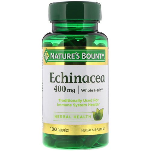 Nature's Bounty, Echinacea, 400 mg, 100 Capsules Review