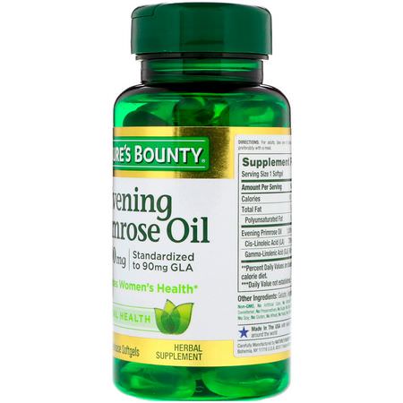 Evening Primrose Oil, Women's Health, Supplements