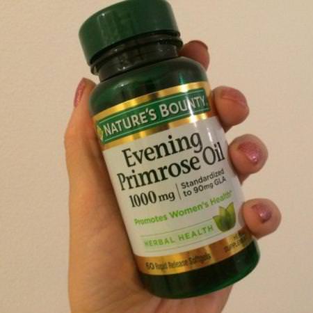 Nature's Bounty, Evening Primrose Oil, 1,000 mg, 60 Rapid Release Softgels Review