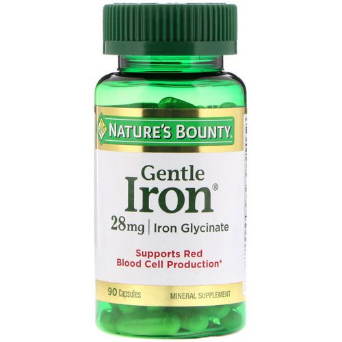 Nature's Bounty, Gentle Iron, 28 mg, 90 Capsules Review