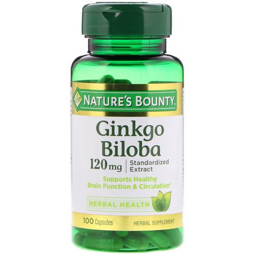 Nature's Bounty, Ginkgo Biloba, 120 mg, 100 Capsules Review