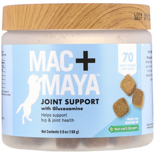 Nature's Bounty, Mac + Maya, Joint Support with Glucosamine, For Dogs, 70 Soft Chews Review