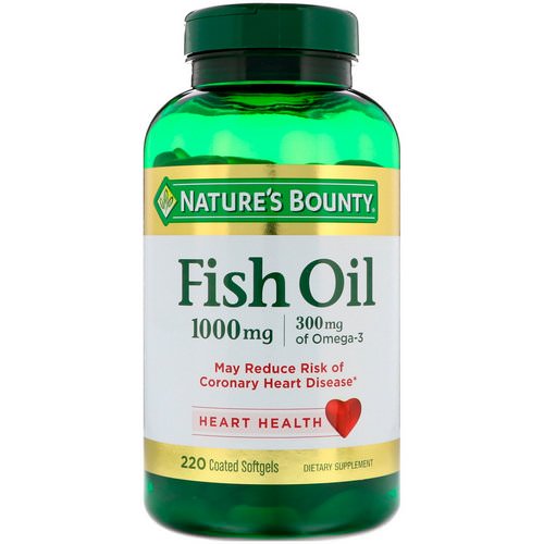 Nature's Bounty, Fish Oil, 1,000 mg, 220 Coated Softgels Review