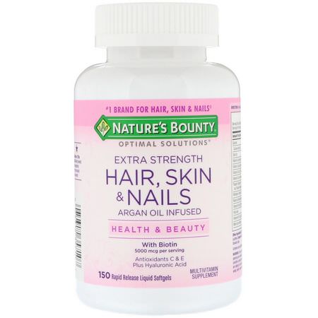 Nature's Bounty, Hair, Skin, Nails Formulas