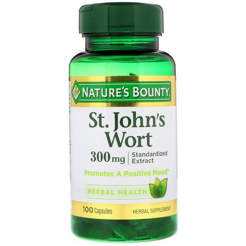Nature's Bounty, St. John's Wort, 300 mg, 100 Capsules Review