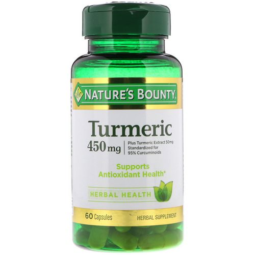 Nature's Bounty, Turmeric, 450 mg, 60 Capsules Review