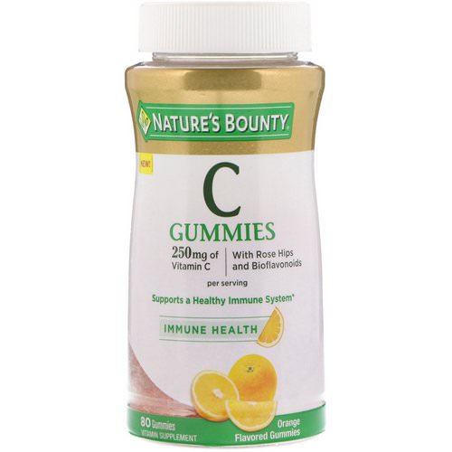 Nature's Bounty, Vitamin C Gummies, Orange Flavored, 250 mg, 80 Gummies Review