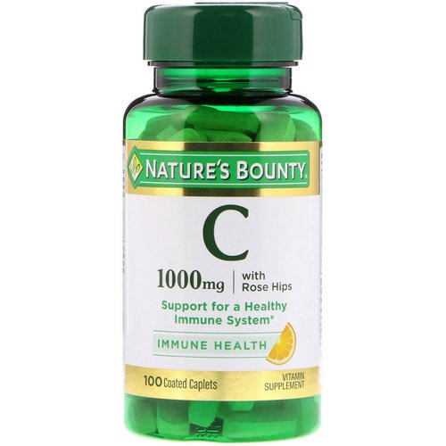 Nature's Bounty, Vitamin C With Rose Hips, 1000 mg, 100 Coated Caplets Review