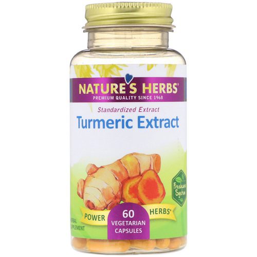 Nature's Herbs, Turmeric Extract, 60 Vegetarian Capsules Review