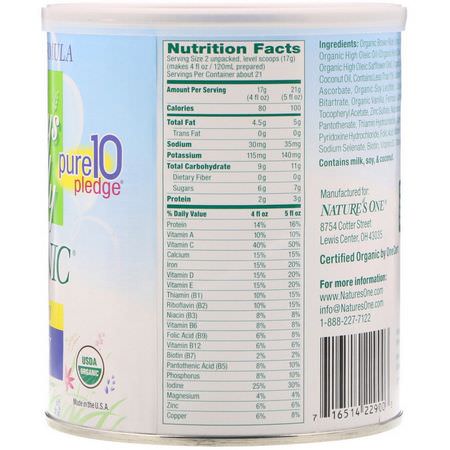 baby only organic soy formula for infants