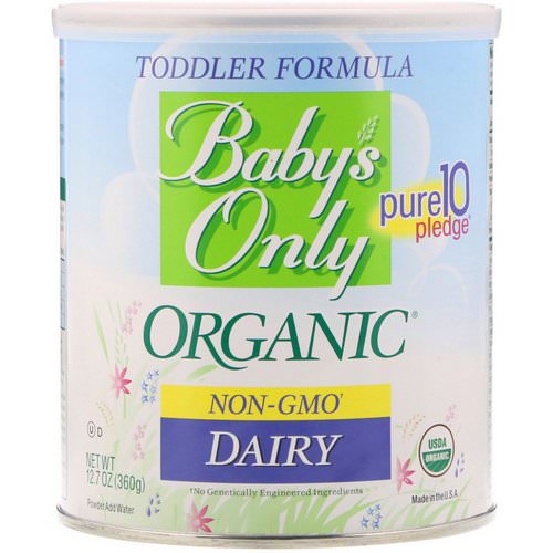 Nature's One, Baby's Only Organic, Toddler Formula, Dairy, 12.7 oz (360 g) Review