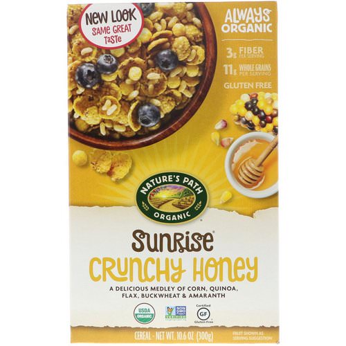 Nature's Path, Organic Sunrise Crunchy Honey Cereal, 10.6 oz (300 g) Review