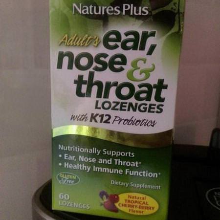 Adult's Ear, Nose & Throat Lozenges, Natural Tropical Cherry Berry