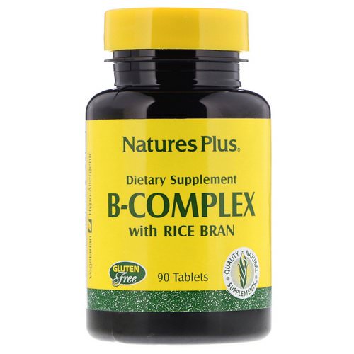 Nature's Plus, B-Complex with Rice Bran, 90 Tablets Review