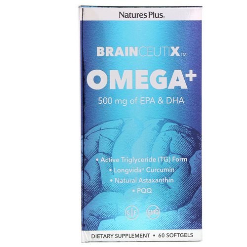 Nature's Plus, Brainceutix, Omega+ EPA & DHA, 500 mg, 60 Softgels Review