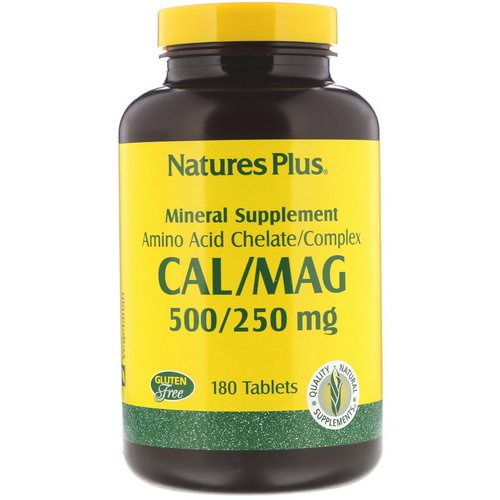 Nature's Plus, Cal/Mag, 500/250 mg, 180 Tablets Review