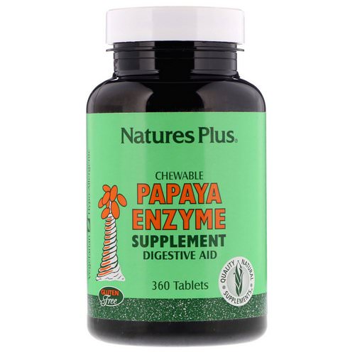 Nature's Plus, Chewable Papaya Enzyme Supplement, 360 Tablets Review