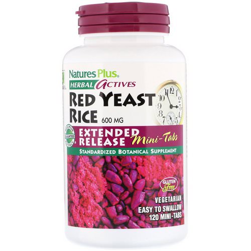 Nature's Plus, Herbal Actives, Red Yeast Rice, 600 mg, 120 Mini-Tabs Review