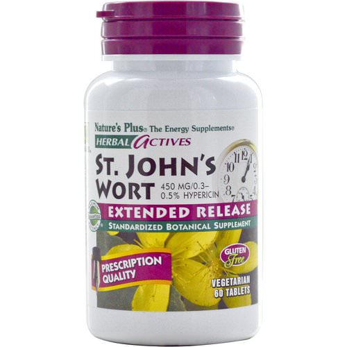 Nature's Plus, Herbal Actives, St. John's Wort, 450 mg, 60 Vegetarian Tablets Review
