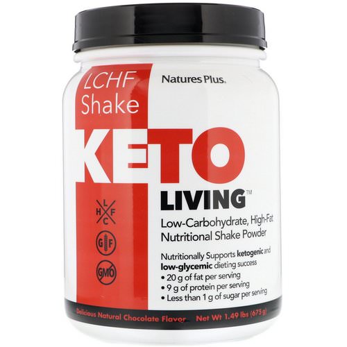 Nature's Plus, KetoLiving, LCHF Shake, Delicious Natural Chocolate Flavor, 1.49 lbs (675 g) Review