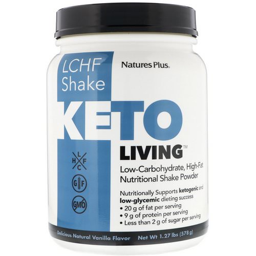 Nature's Plus, KetoLiving, LCHF Shake, Delicious Natural Vanilla Flavor, 1.27 lb (578 g) Review