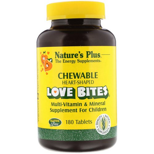 Nature's Plus, Love Bites Multi-Vitamin & Mineral, Supplement For Children, 180 Tablets Review