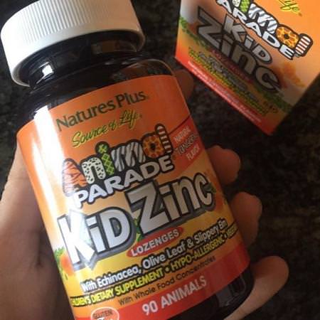 Nature's Plus, Source of Life, Animal Parade, Kid Zinc Lozenges, Natural Tangerine Flavor, 90 Animal-Shaped Lozenges Review