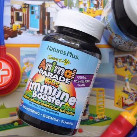 Source of Life, Animal Parade, Kids Immune Booster, Natural Tropical Berry Flavor