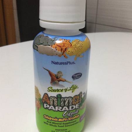 Source of Life, Animal Parade Liquid, Children's Multi-Vitamin, Natural Tropical Berry Flavor