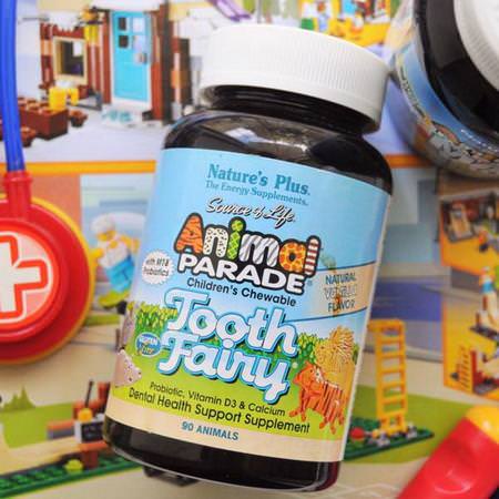 Source of Life, Animal Parade, Tooth Fairy Probiotic, Children's Chewable, Natural Vanilla Flavor