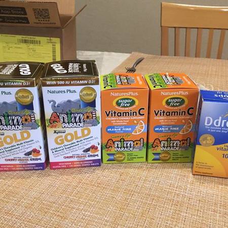 Source of Life, Animal Parade, Vitamin C, Children's Chewable Supplement, Sugar Free, Natural Orange Juice Flavor