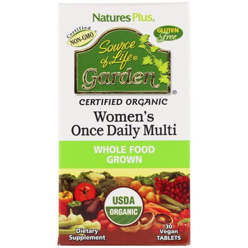 Nature's Plus, Source of Life Garden, Women's Once Daily Multi, 30 Vegan Tablets Review