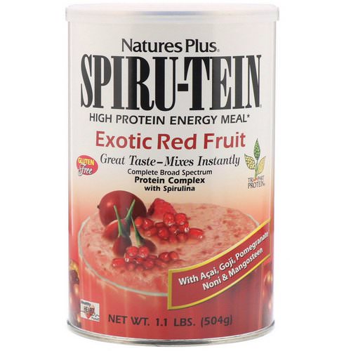 Nature's Plus, Spiru-Tein, High Protein Energy Meal, Exotic Red Fruit, 1.1 lbs (504 g) Review