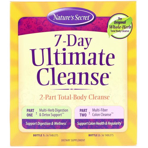 Nature's Secret, 7-Day Ultimate Cleanse, 2-Part Total-Body Cleanse Review