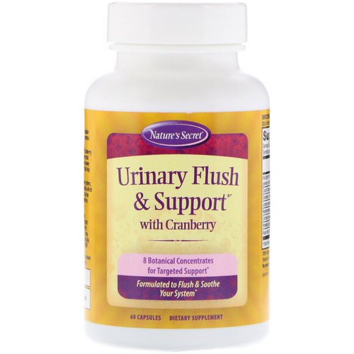 Nature's Secret, Urinary Flush & Support with Cranberry, 60 Capsules Review