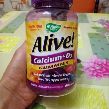 Nature's Way, Alive! Calcium + D3, 60 Gummies Review