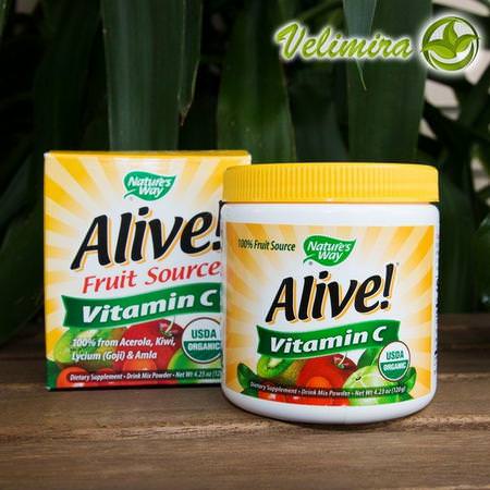 Nature's Way, Alive! Fruit Source, Vitamin C, Drink Mix Powder, Organic Acerola Fruit, 4.23 oz (120 g) Review