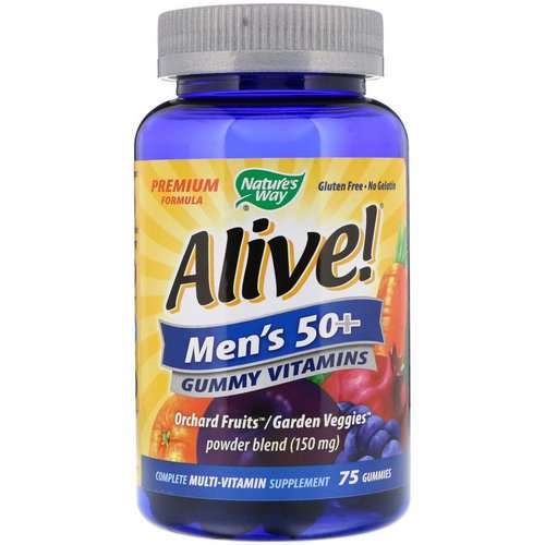 Nature's Way, Alive! Men's 50+ Gummy Vitamins, 75 Gummies Review