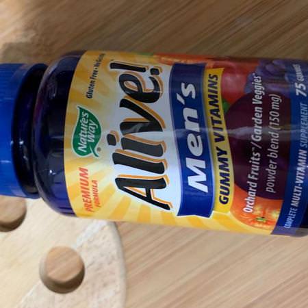 Alive! Men's Gummy Vitamins, Fruit Flavors