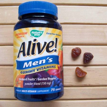 Nature's Way, Alive! Men's Gummy Vitamins, Fruit Flavors, 60 Gummies Review