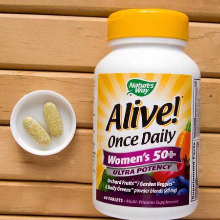 Nature's Way, Alive! Once Daily, Women's 50+ Multi-Vitamin, 60 Tablets Review