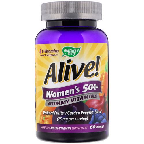 Nature's Way, Alive! Women's 50+ Gummy Vitamins, Fruit Flavors, 60 Gummies Review
