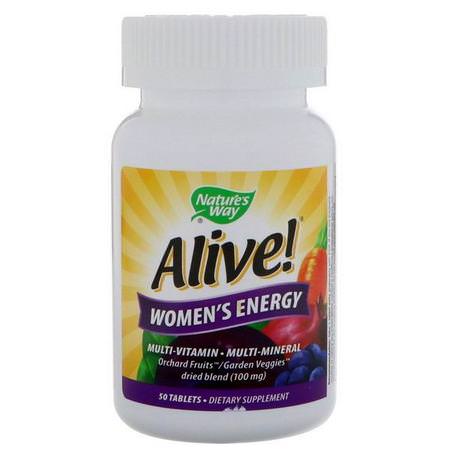 Nature's Way, Alive! Women's Energy, Multivitamin-Multimineral, 50 Tablets Review