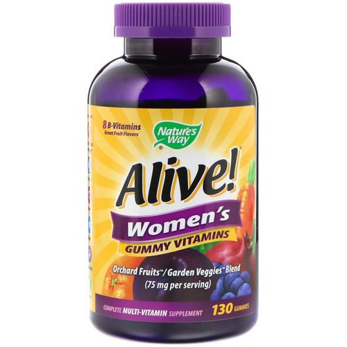 Nature's Way, Alive! Women's Gummy Vitamins, Great Fruit Flavors, 130 Gummies Review