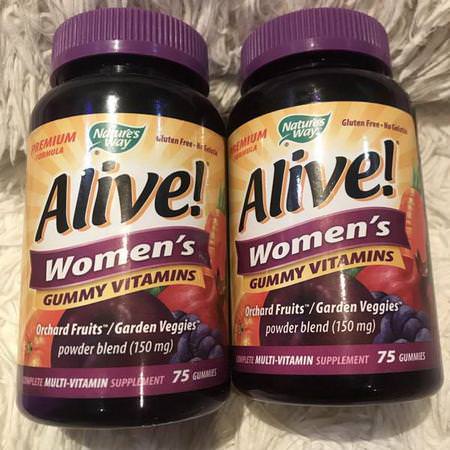 Nature's Way, Alive! Women's Vitamins, 75 Gummies Review