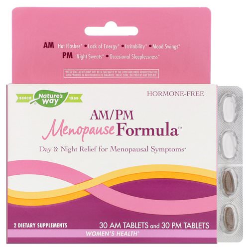 Nature's Way, AM/PM Menopause Formula, Women's Health, 60 Tablets Review